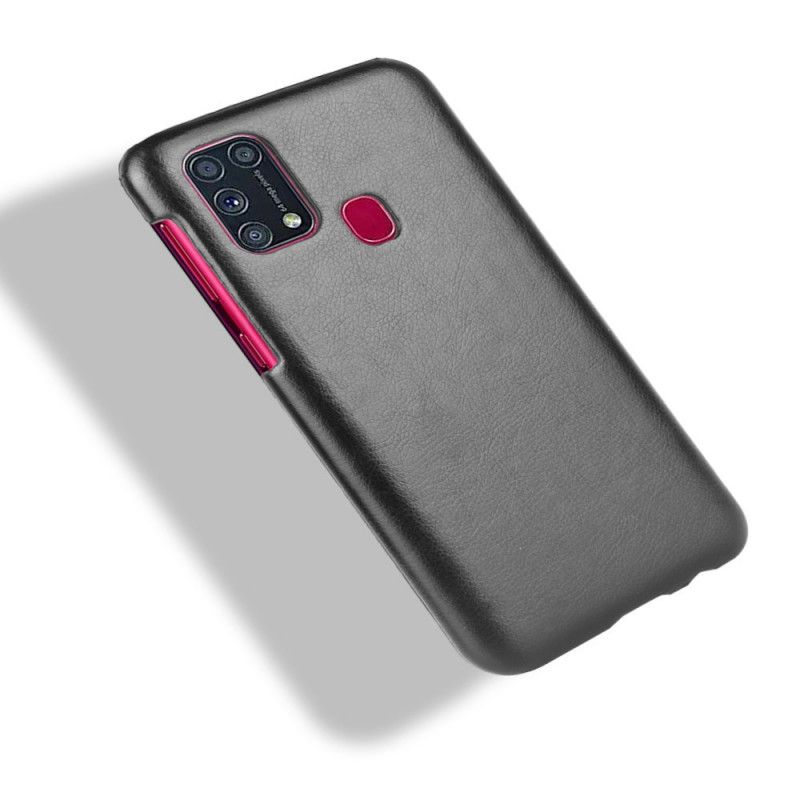 Cover Samsung Galaxy M31 Sort Præstationslychee-Lædereffekt Beskyttelse