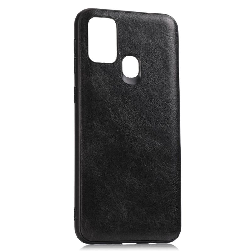 Cover Samsung Galaxy M31 Sort Premium Lædereffekt Beskyttelse