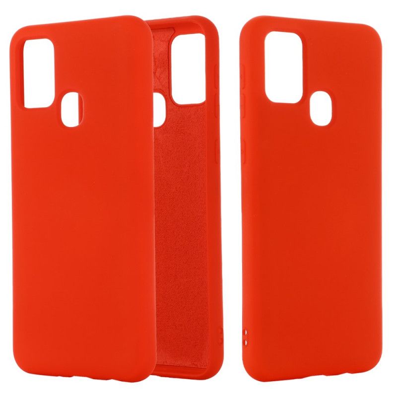 Cover Samsung Galaxy M31 Sort Silikone Væske Beskyttelse