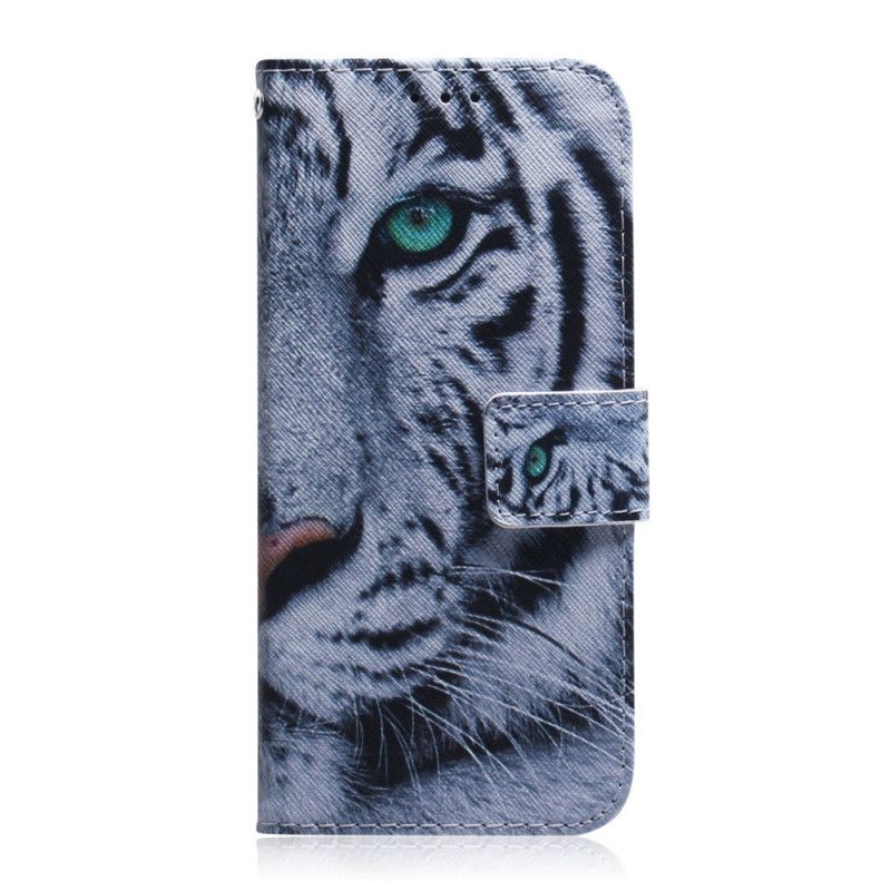 Flip Cover Læder for Samsung Galaxy M31 Tiger Ansigt