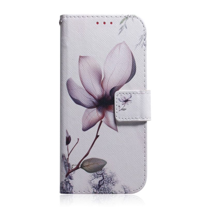 Flip Cover Læder Samsung Galaxy M31 Gammel Rosenblomst