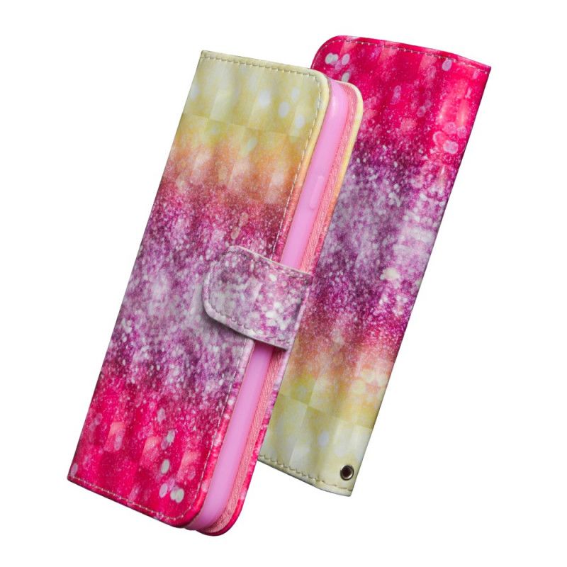 Flip Cover Samsung Galaxy M31 Gradient Magenta Glitter