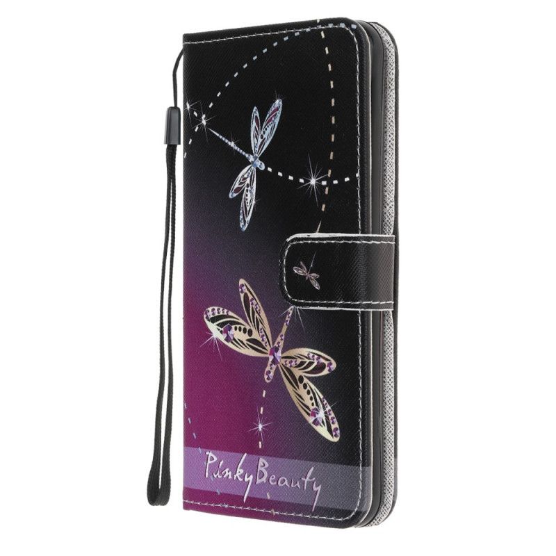 Flip Cover Samsung Galaxy M31 Mobilcover Guldsmede Med Rem