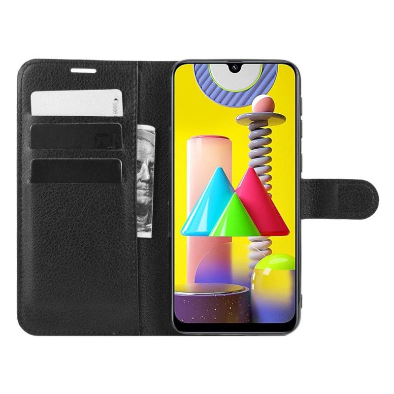 Flip Cover Samsung Galaxy M31 Sort Klassisk