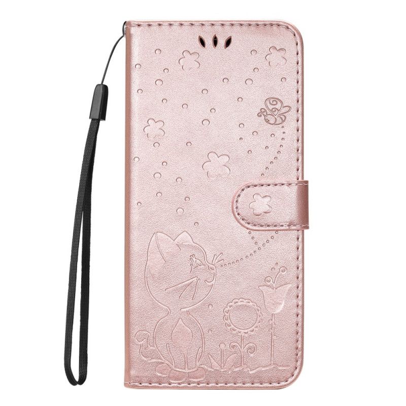 Flip Cover Motorola Edge 20 Cat And Bee Thong