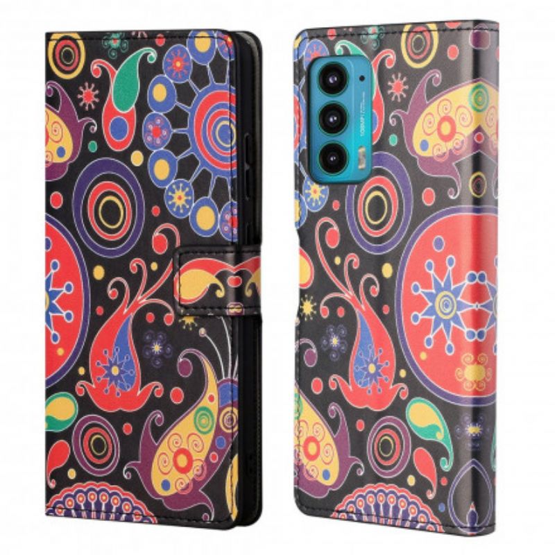 Flip Cover Motorola Edge 20 Design Galaxy