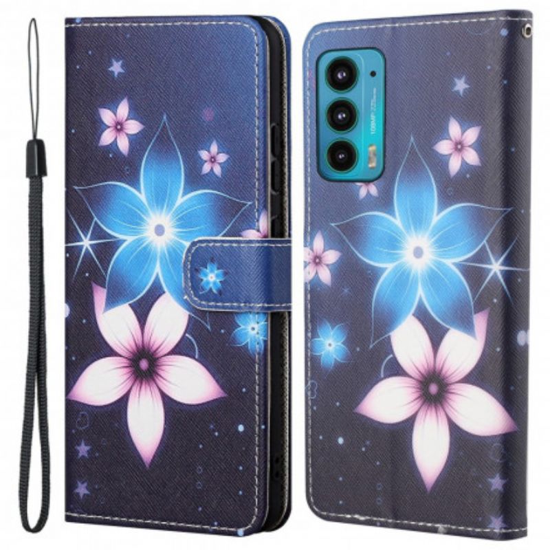 Flip Cover Motorola Edge 20 Lunar Strappy Flowers