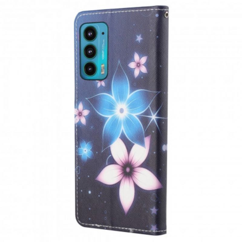 Flip Cover Motorola Edge 20 Lunar Strappy Flowers