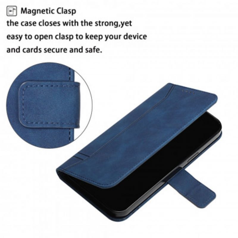 Flip Cover Motorola Edge 20 Smil Med Snor