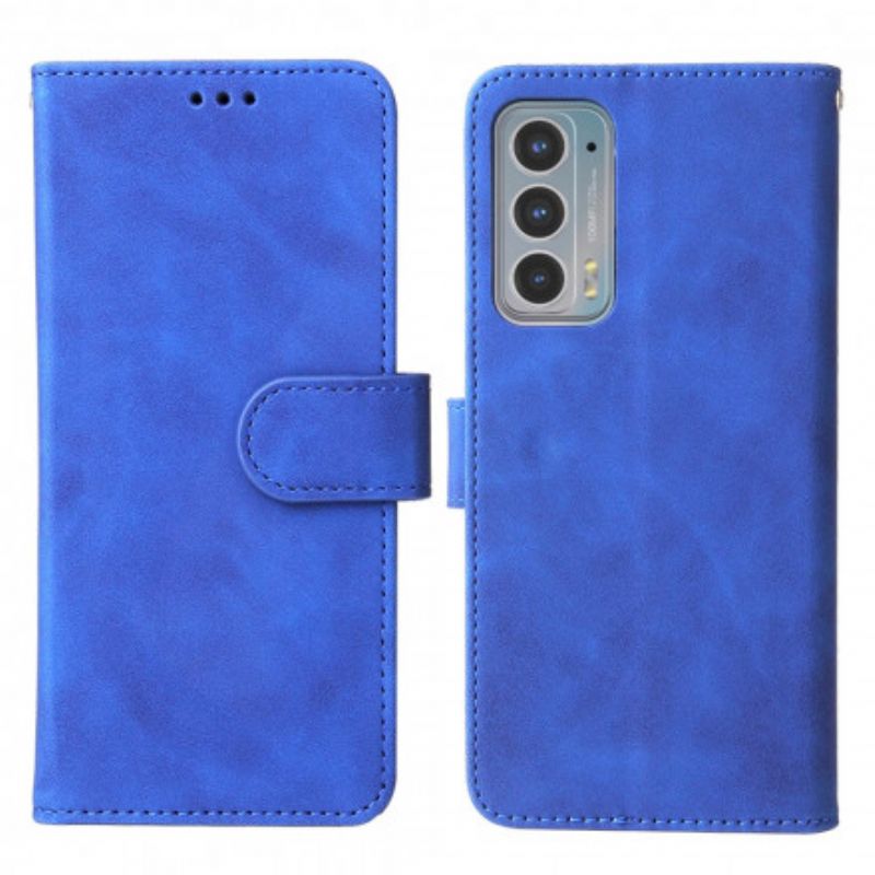 Flip Cover Til Motorola Edge 20 Skin-touch