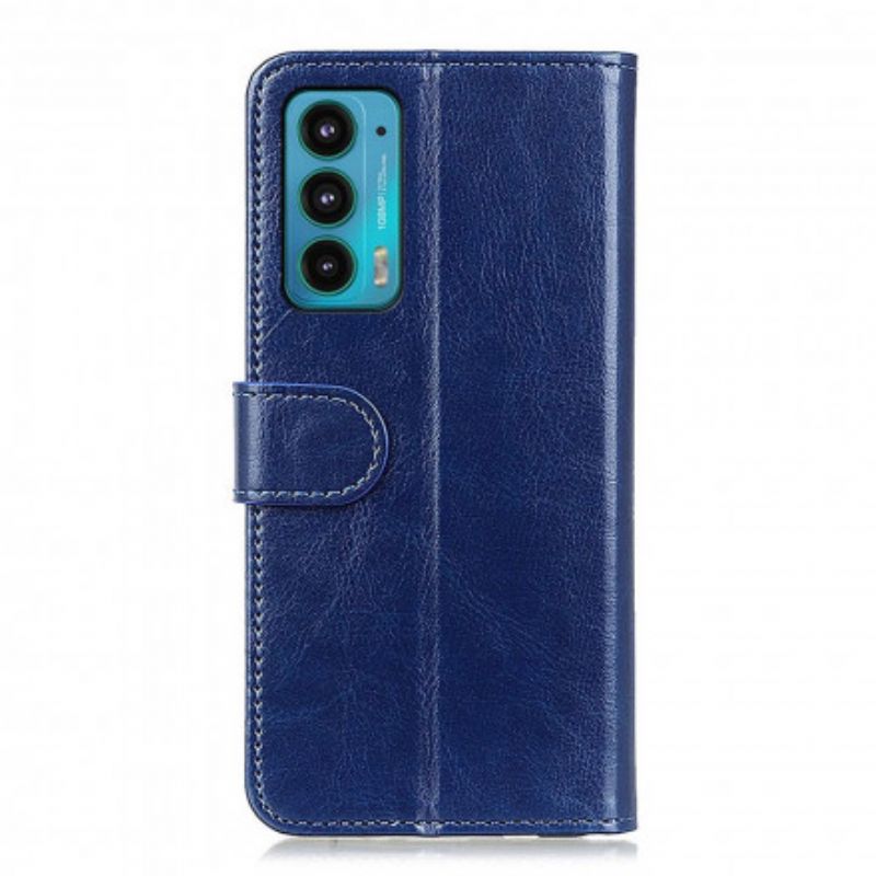 Læder Cover Motorola Edge 20 Telefon Etui Glacial Finesse