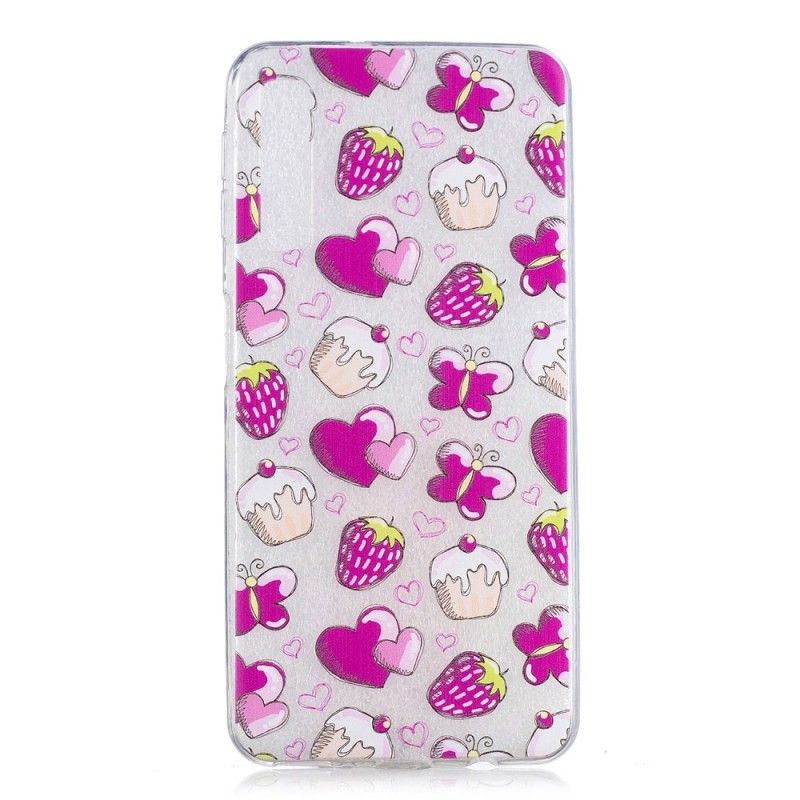 Cover Samsung Galaxy A7 Cupcakes Og Sommerfugle