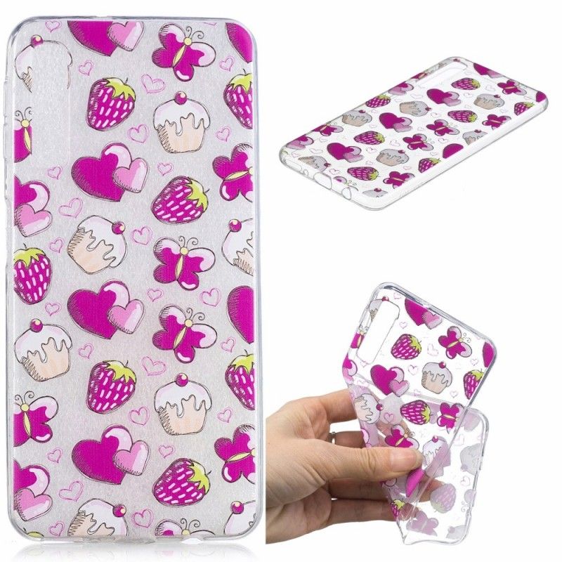 Cover Samsung Galaxy A7 Cupcakes Og Sommerfugle