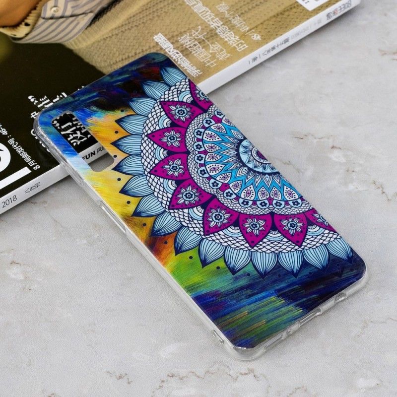 Cover Samsung Galaxy A7 Fluorescerende Farvet Mandala Original