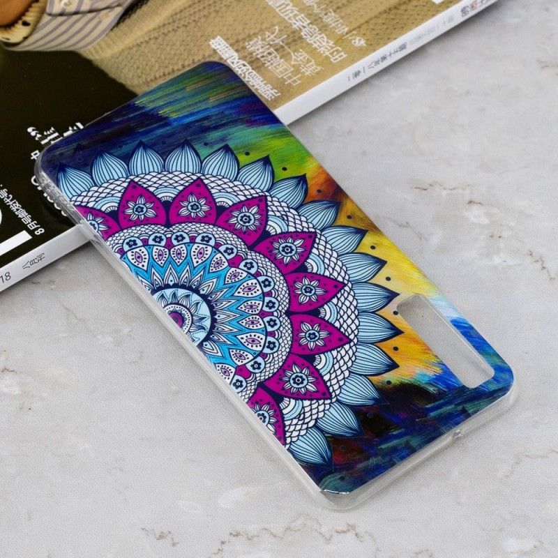 Cover Samsung Galaxy A7 Fluorescerende Farvet Mandala Original