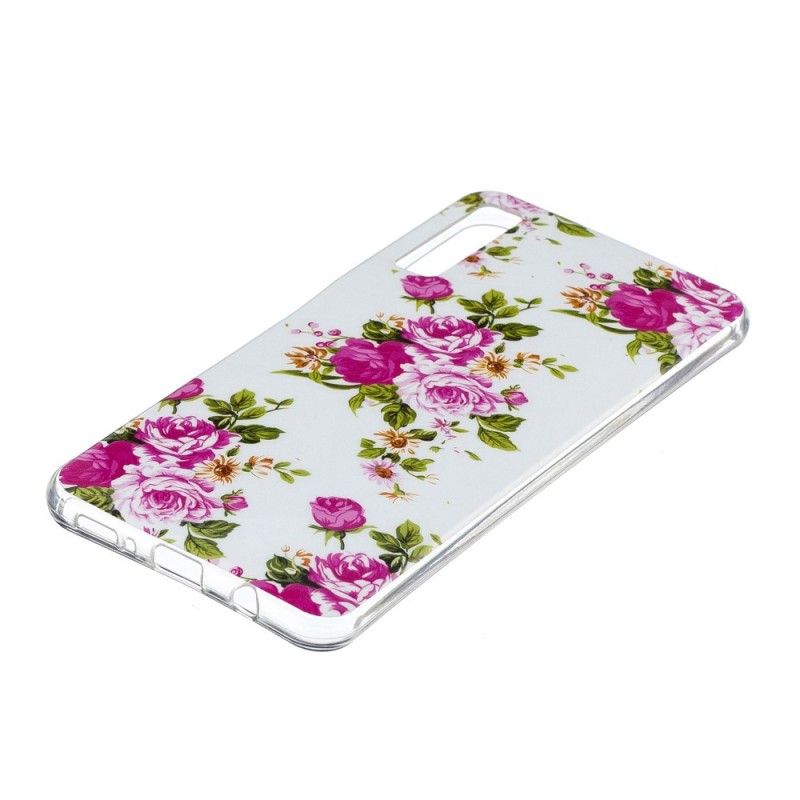 Cover Samsung Galaxy A7 Fluorescerende Frihedsblomster