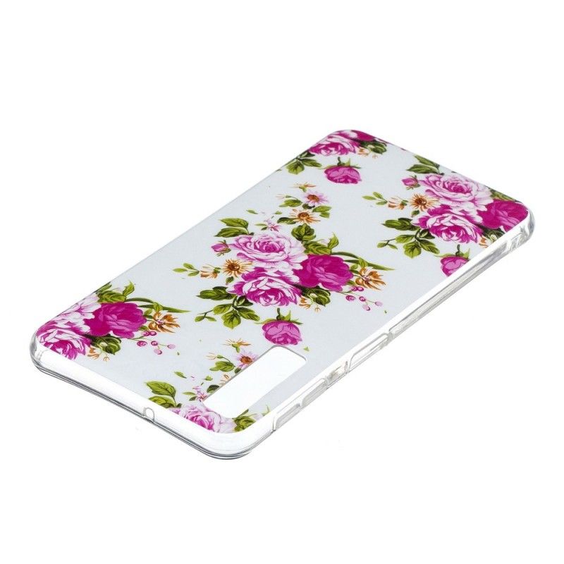 Cover Samsung Galaxy A7 Fluorescerende Frihedsblomster