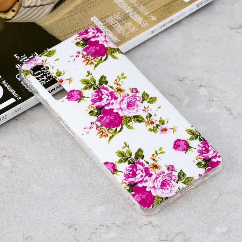 Cover Samsung Galaxy A7 Fluorescerende Frihedsblomster