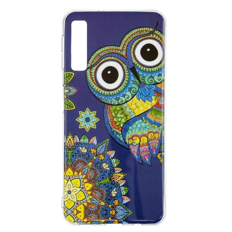 Cover Samsung Galaxy A7 Fluorescerende Mandala Ugle Original