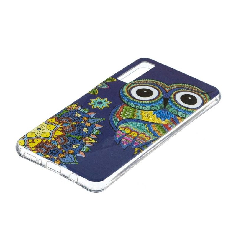 Cover Samsung Galaxy A7 Fluorescerende Mandala Ugle Original