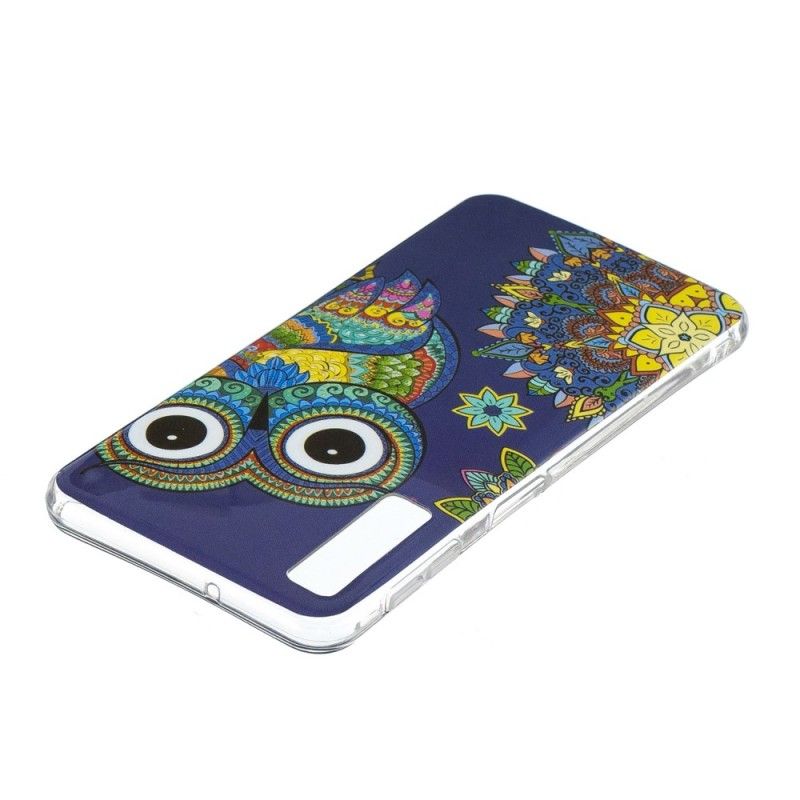 Cover Samsung Galaxy A7 Fluorescerende Mandala Ugle Original