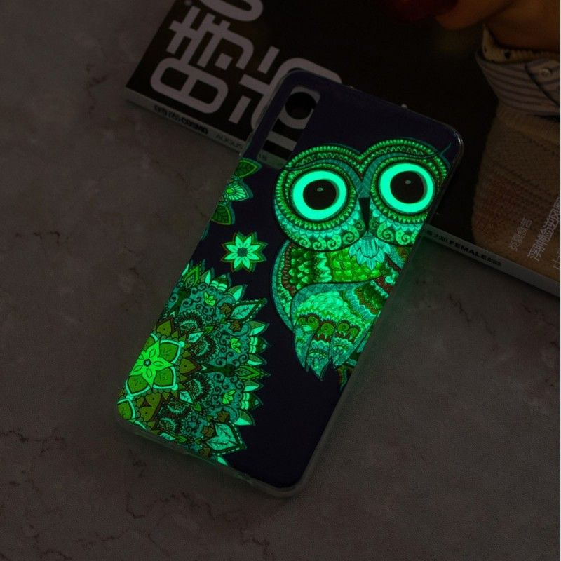 Cover Samsung Galaxy A7 Fluorescerende Mandala Ugle Original