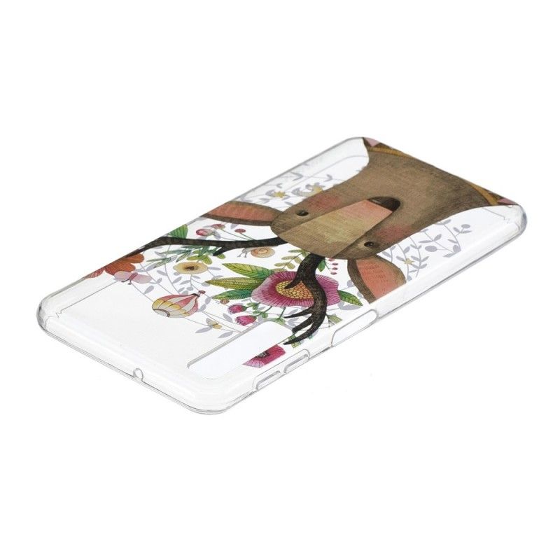 Cover Samsung Galaxy A7 Gennemsigtig Blomsterhjorte