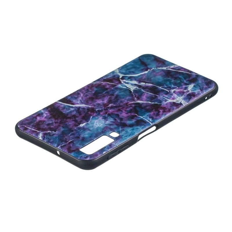 Cover Samsung Galaxy A7 Lilla Marmor