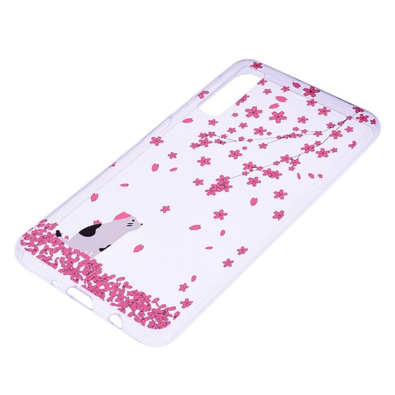 Cover Samsung Galaxy A7 Regn Af Blomster Og Kat