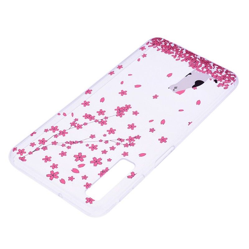 Cover Samsung Galaxy A7 Regn Af Blomster Og Kat