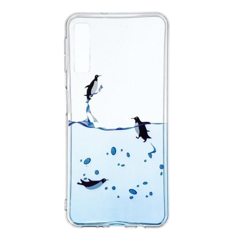 Cover Samsung Galaxy A7 Sæt Pingviner