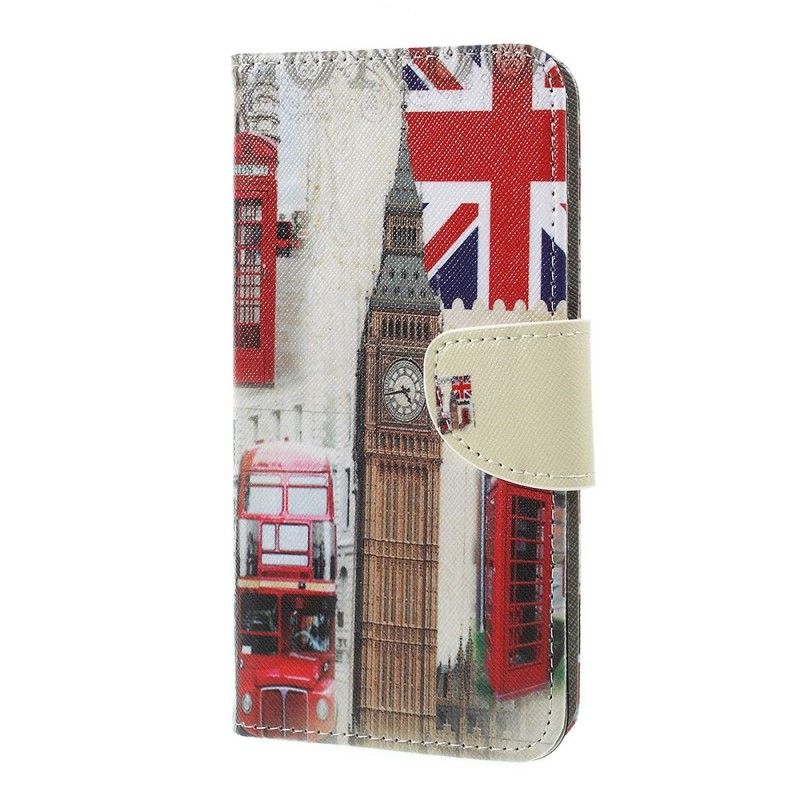 Flip Cover Læder Samsung Galaxy A7 London Tur