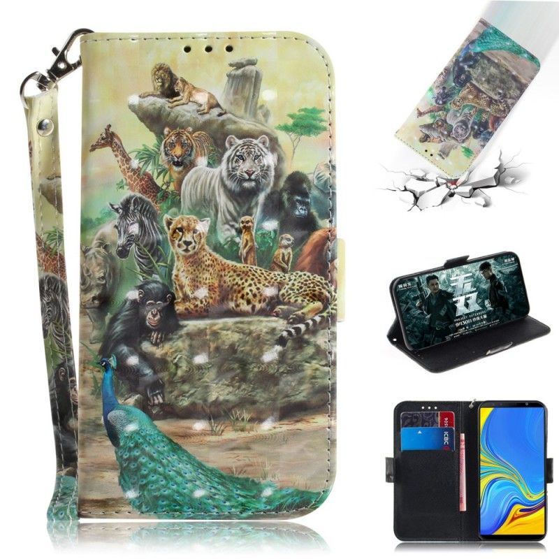 Flip Cover Samsung Galaxy A7 Thong Safari Dyr