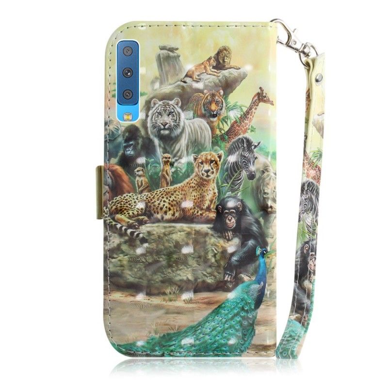 Flip Cover Samsung Galaxy A7 Thong Safari Dyr