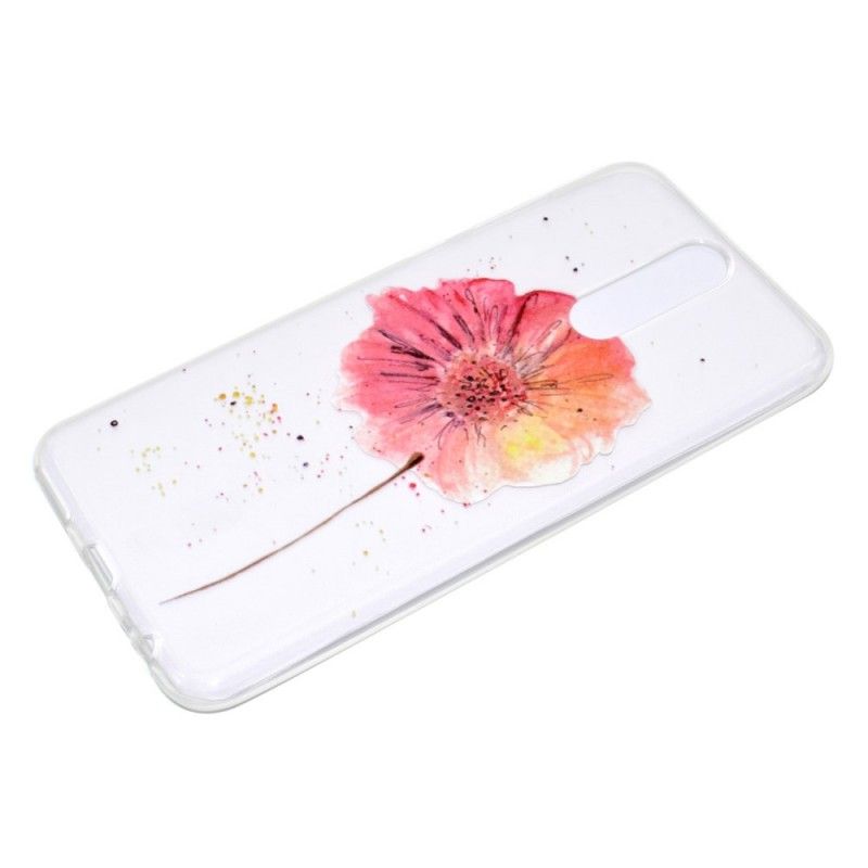 Cover for Huawei Mate 10 Lite Gennemsigtig Akvarelvalmue