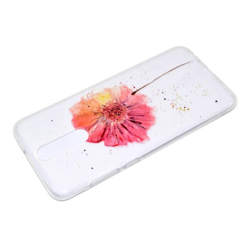 Cover for Huawei Mate 10 Lite Gennemsigtig Akvarelvalmue