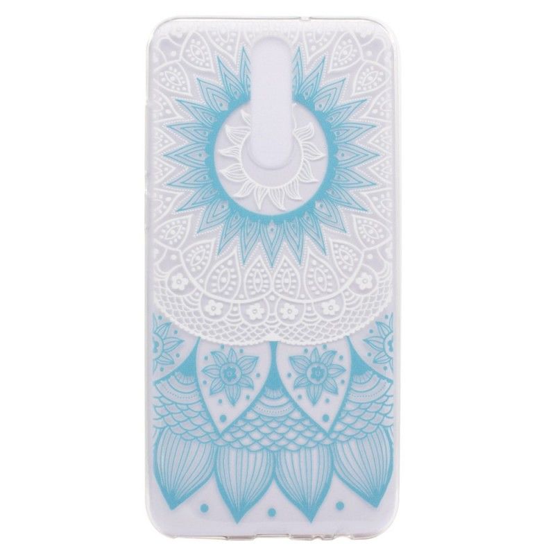 Cover for Huawei Mate 10 Lite Lyserød Gennemsigtig Farverig Mandala