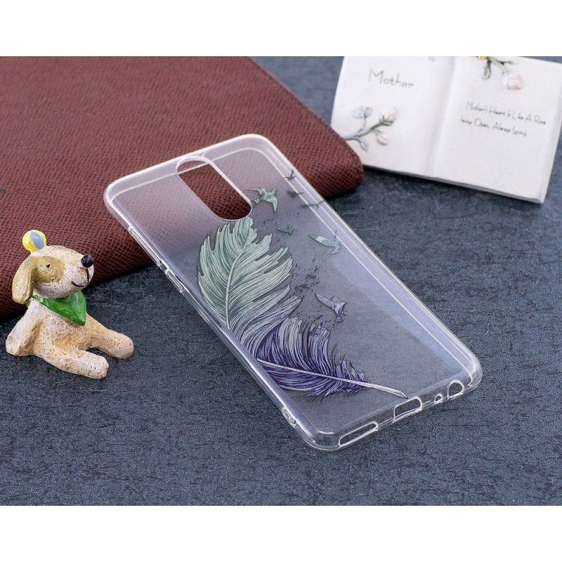 Cover Huawei Mate 10 Lite Gennemsigtige Farvede Fjer