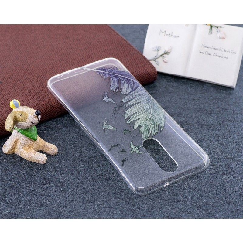 Cover Huawei Mate 10 Lite Gennemsigtige Farvede Fjer