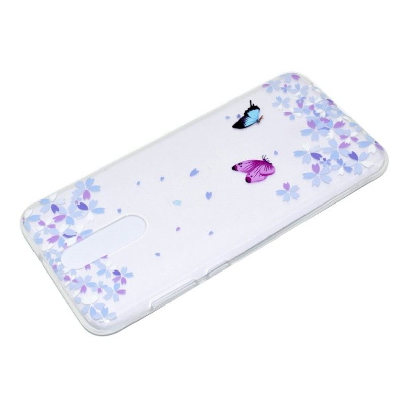 Cover Huawei Mate 10 Lite Gennemsigtige Sommerfugle Og Blomster Original