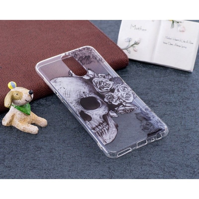 Cover Huawei Mate 10 Lite Mobilcover Gennemsigtig Blomstret Kranium