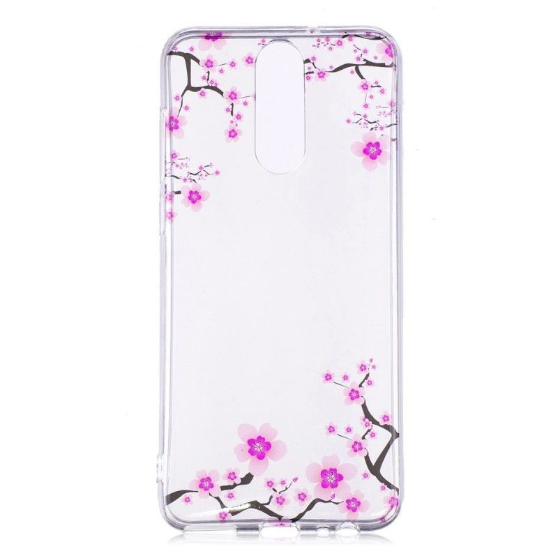 Cover Huawei Mate 10 Lite Mobilcover Gennemsigtigt Blomstrende Træ