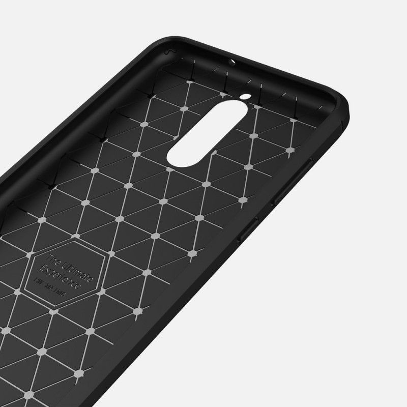 Cover Huawei Mate 10 Lite Sort Mobilcover Børstet Kulfiber