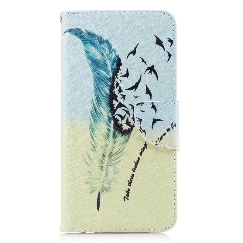 Flip Cover Læder for Huawei Mate 10 Lite Lær At Flyve