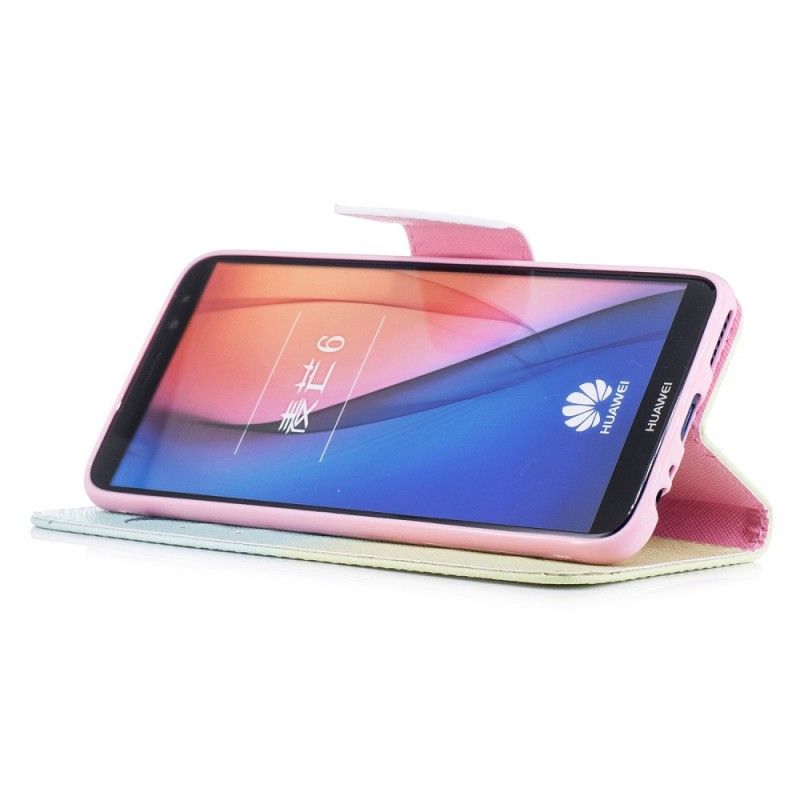 Flip Cover Læder for Huawei Mate 10 Lite Lær At Flyve