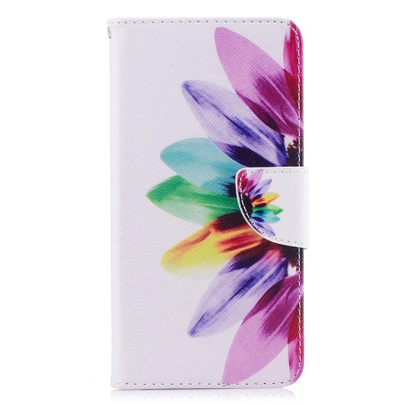 Flip Cover Læder Huawei Mate 10 Lite Akvarelblomst