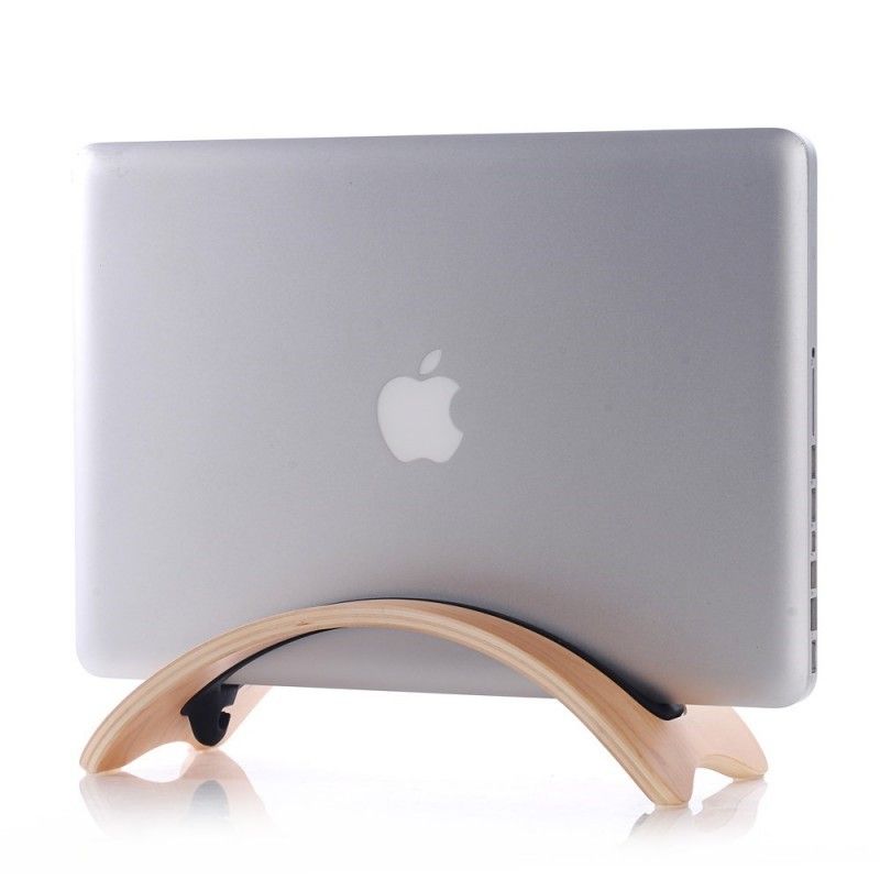 Bookarc Natural Wood Holder Til Macbook