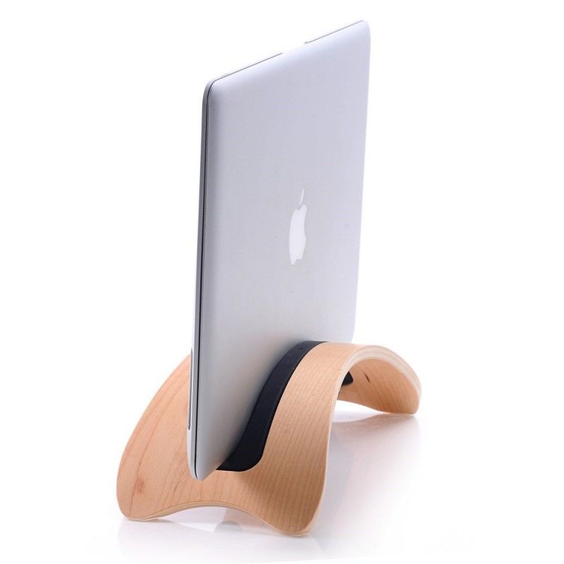 Bookarc Natural Wood Holder Til Macbook