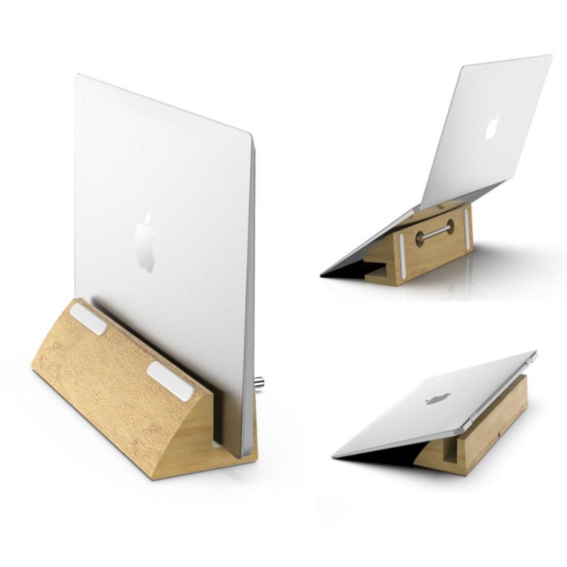 Dirose Wood Block Skrivebordstativ Til Macbook