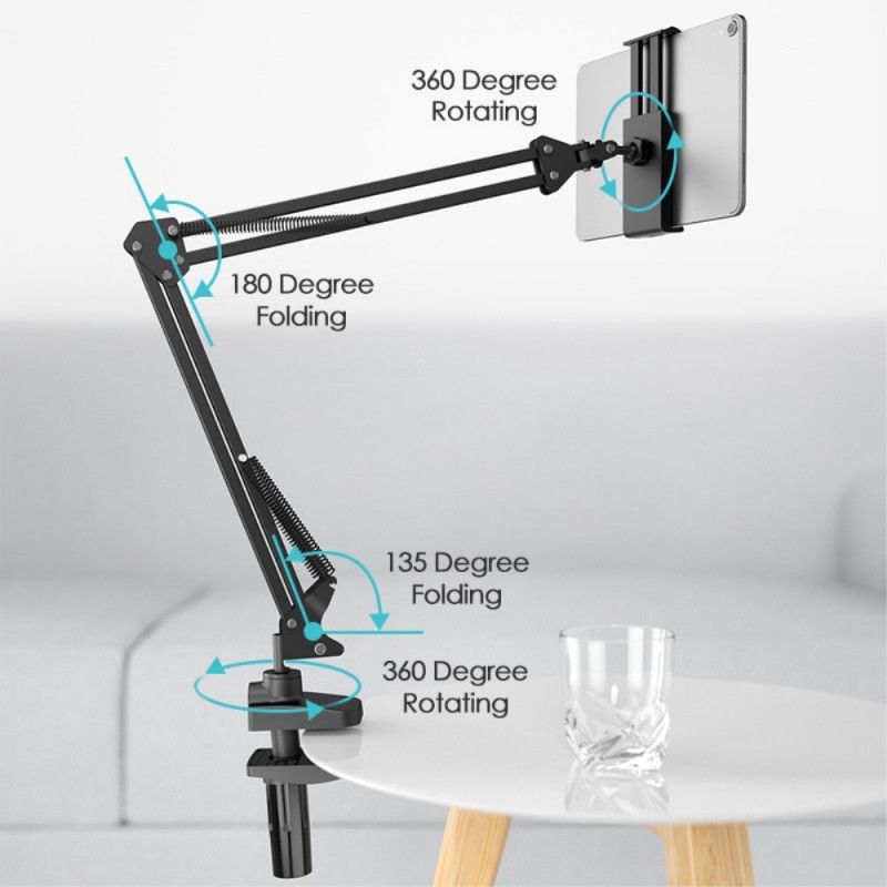 Litcheers Bærbar Computer Og Tabletholder Med Roterende Klemme